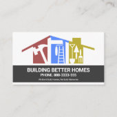 Rooftop Layers Handyman Tools Building Visitekaartje (Voorkant)