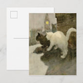  Rooftop London City Cats Aankondigingskaart (Voorkant / Achterkant)