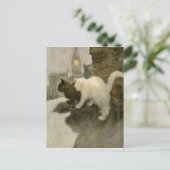  Rooftop London City Cats Aankondigingskaart (Staand voorkant)