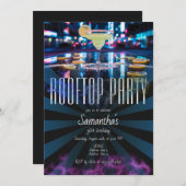 Rooftop Lounge Sky Bar Nachtleven Uitje Verjaardag Kaart (Voorkant / Achterkant)