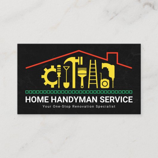 Rooftop met handymantools visitekaartje (Voorkant)