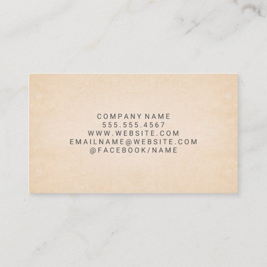 Rooftop-pictogram | Papiertextuur Visitekaartje (Achterkant)