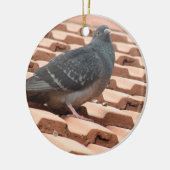 Rooftop Pigeon Custom Birthday Keramisch Ornament (Links)