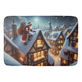 Rooftop Santa Bath Mat (Voorkant)