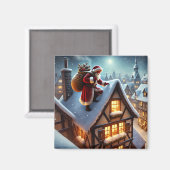 Rooftop Santa Magnet (Voorkant / Achterkant)