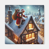Rooftop Santa Magnet (Voorkant)
