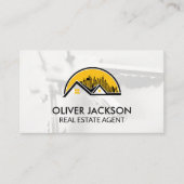 Rooftop-startpunten en Skyline-pictogram | Sleutel Visitekaartje (Voorkant)