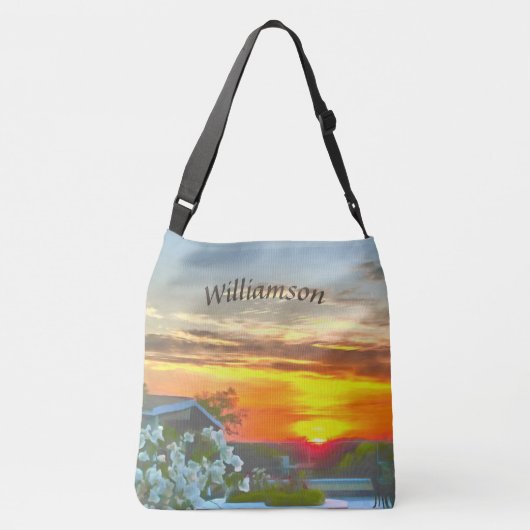 Rooftop Sunset 2295 Crossbody Tas (Achterkant)