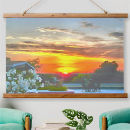 Rooftop Sunset 2295 Hangend Wandkleed