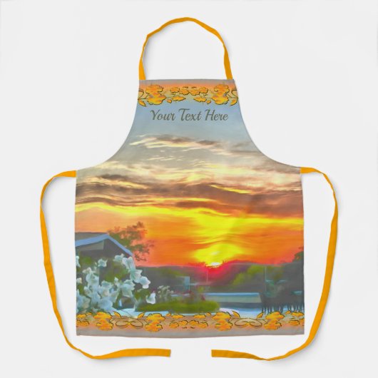 Rooftop Sunset 2295 Schort (Voorkant)