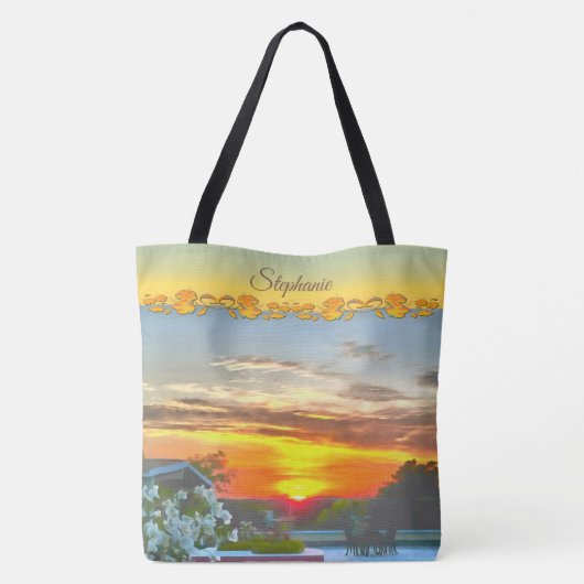 Rooftop Sunset 2295 Tote Bag (Achterkant)