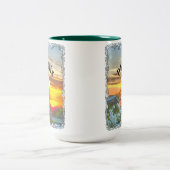 Rooftop Sunset 2295 Tweekleurige Koffiemok (Center)