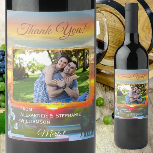 Rooftop Sunset 2295 Wijn Etiket