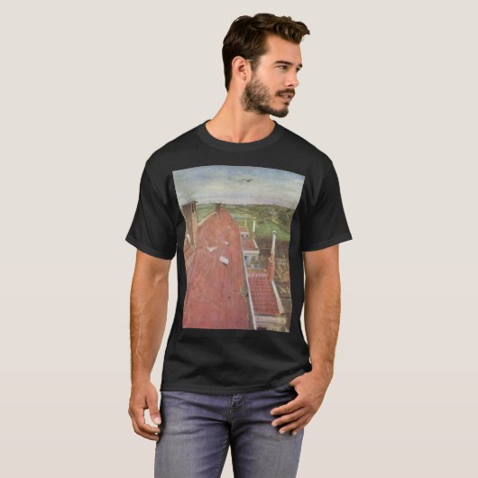 Rooftops, Uitzicht uit het atelier in Den Haag T-shirt (Voorkant volledig)