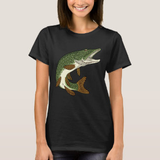  Roofvissen vissen snoek motief voor hengelaars en T-shirt