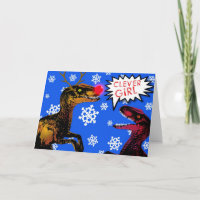 Roofvogel met uw zo heldere Neus! - Kerstkaart