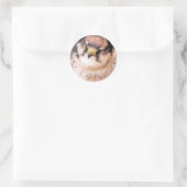 ROOFVOGEL RONDE STICKER (Tas)