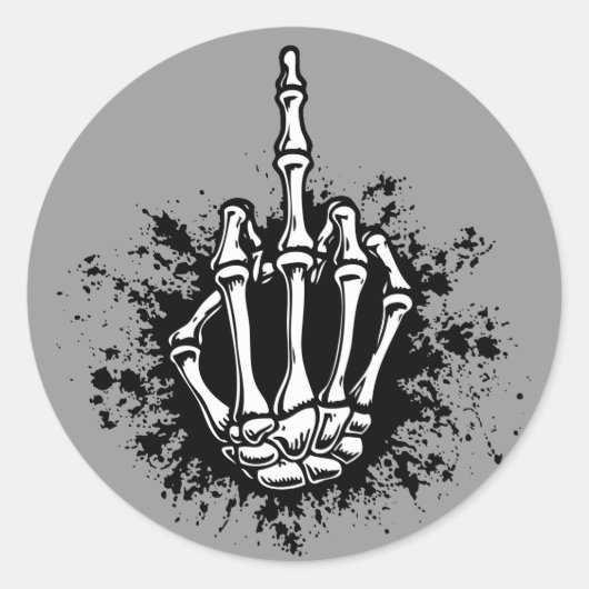 roofvogel ronde sticker (Voorkant)