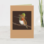 Roofvogelkaart (Rufous) Kaart (Voorkant)