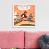 Roofvogels Klauw Wedstrijd Grappige Canvas Print (Insitu (Woonkamer))