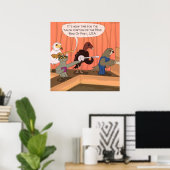 Roofvogels Klauw Wedstrijd Grappige Poster (Thuiskantoor)