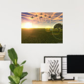 roofvogels poster (Thuiskantoor)