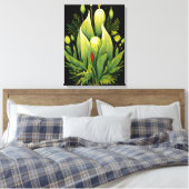 Roofwerper Plant Canvas Afdruk (Insitu (Slaapkamer))