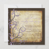  roofzwellen/chocolade/lila/lavender kaart (Achterkant)