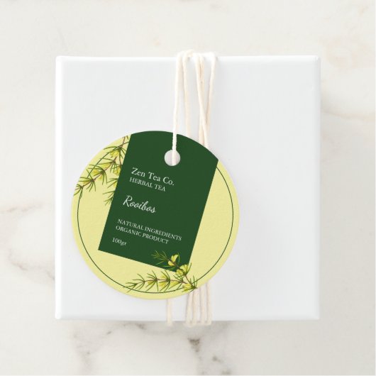 Rooibos Herbal Tea Business Label (In situ)