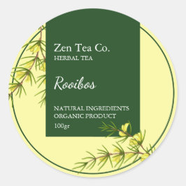Rooibos Kruidenthee Zakelijk Etiket