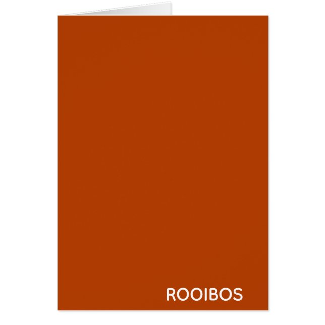 Rooibos rode bruine kleurnaam (Voorkant)