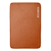 Rooibos rode bruine kleurnaam badmat (Voorkant Verticaal)