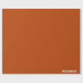 Rooibos rode bruine kleurnaam cadeaupapier (Vlak)