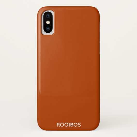 Rooibos rode bruine kleurnaam Case-Mate iPhone case (Achterkant)