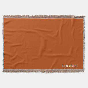 Rooibos rode bruine kleurnaam deken
