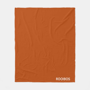 Rooibos rode bruine kleurnaam fleece deken