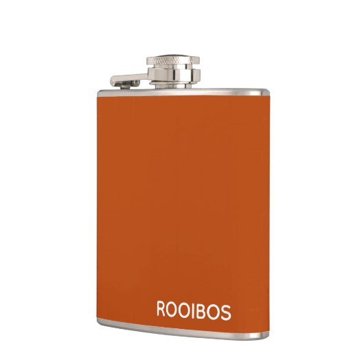 Rooibos rode bruine kleurnaam heupfles (Links)