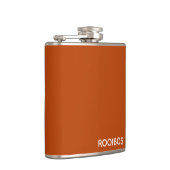 Rooibos rode bruine kleurnaam heupfles (Rechts)