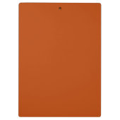 Rooibos rode bruine kleurnaam klembord (Achterkant)