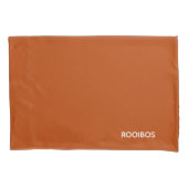 Rooibos rode bruine kleurnaam kussensloop (Voorkant)