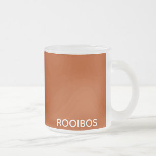 Rooibos rode bruine kleurnaam matglas koffiemok