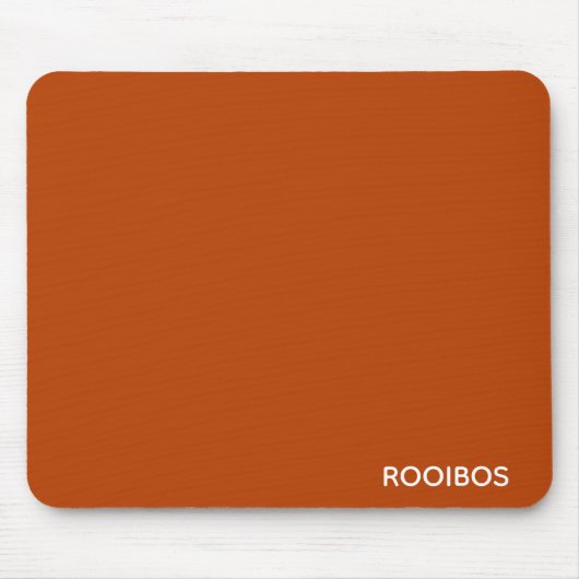 Rooibos rode bruine kleurnaam muismat (Voorkant)