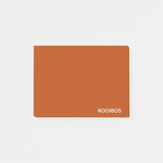 Rooibos rode bruine kleurnaam post-it® notes (Voorkant)