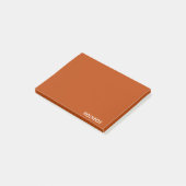 Rooibos rode bruine kleurnaam post-it® notes (Schuin)