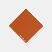 Rooibos rode bruine kleurnaam servet (Hoek)