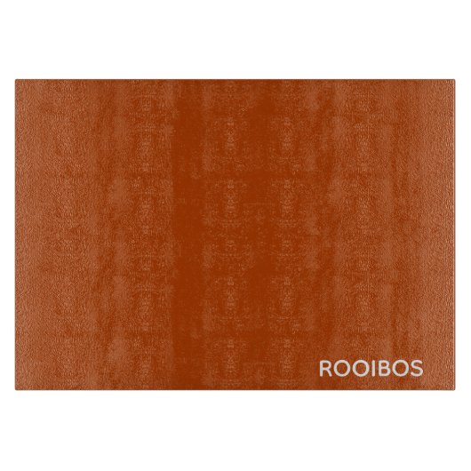 Rooibos rode bruine kleurnaam snijplank (Voorkant)