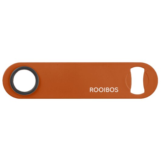 Rooibos rode bruine kleurnaam speed flessenopener (Voorkant (Horizontaal))