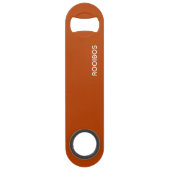 Rooibos rode bruine kleurnaam speed flessenopener (Voorkant)