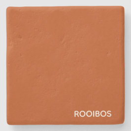 Rooibos rode bruine kleurnaam stenen onderzetter