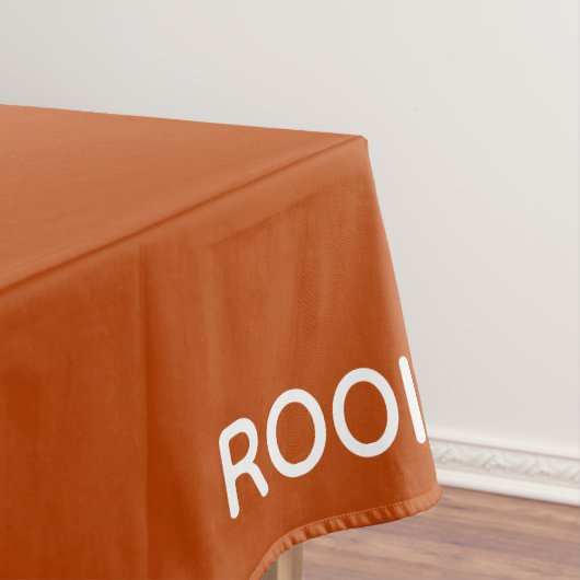 Rooibos rode bruine kleurnaam tafelkleed (Voorbeeld)